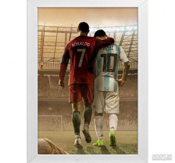 عکس رونالدو با شیر