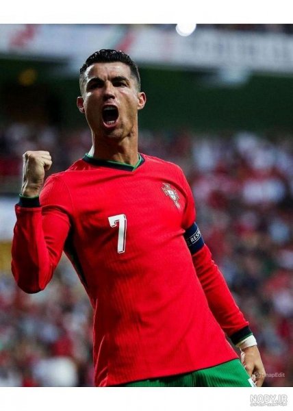  عکس رونالدو با شیر