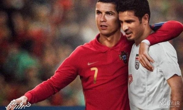  عکس رونالدو با شیر