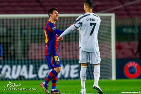  عکس رونالدو و مسی جدید