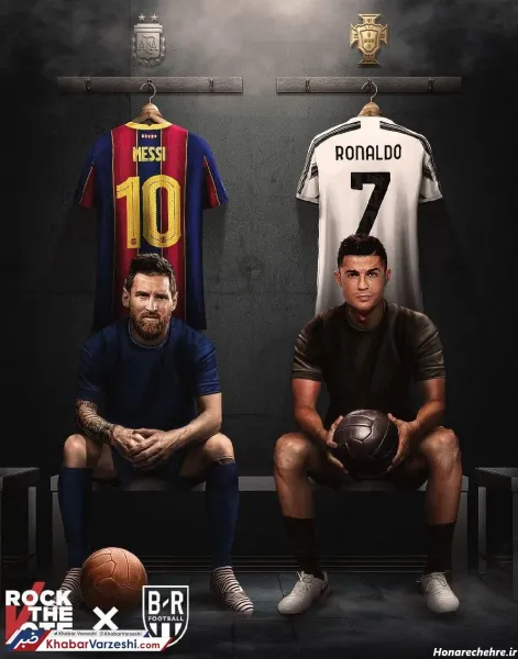  عکس رونالدو و مسی جدید