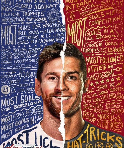  عکس رونالدو و مسی خفن