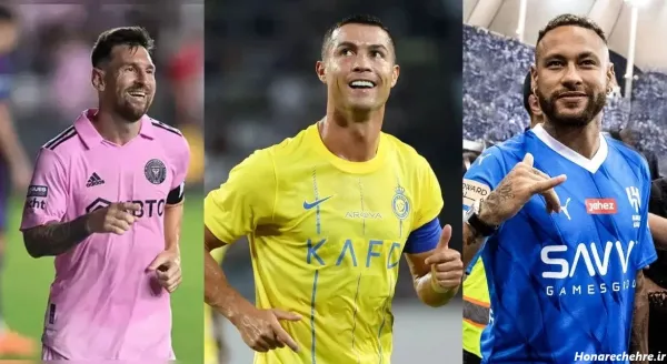  20 عکس رونالدو و مسی و نیمار و امباپه