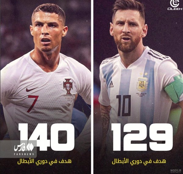  عکس رونالدو مسی نیمار صلاح