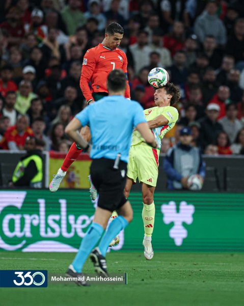 25 عکس رونالدو با جام لیگ ملت های اروپا 2025