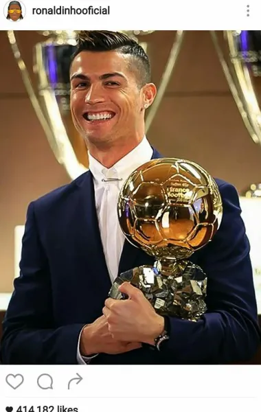  عکس رونالدو توپ طلا