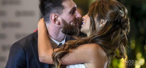  20 عکس مسی با همسرش