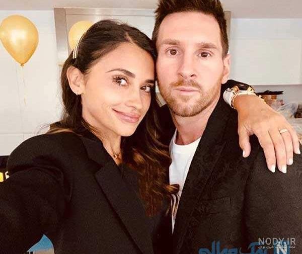  20 عکس مسی با همسرش