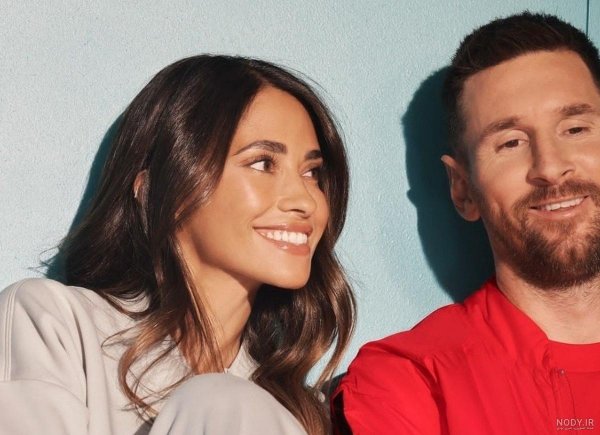  عکس مسی و همسرش در ساحل