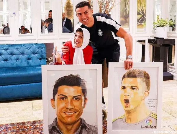  نقاشی عکس رونالدو