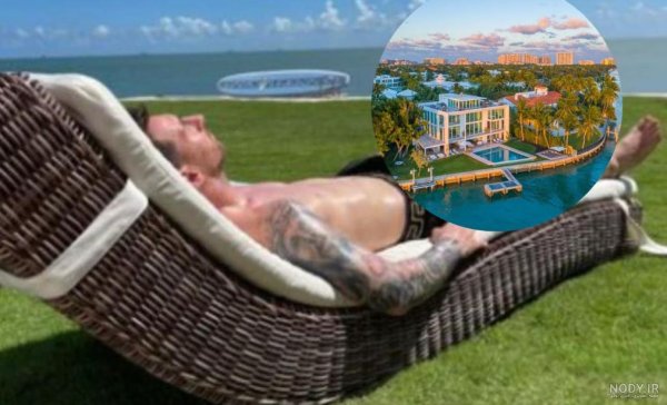  عکس استراحت لیونل مسی و همسرش آنتونلا در ساحل بارسلونا