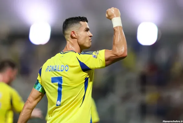  عکس خوشحالی رونالدو در النصر
