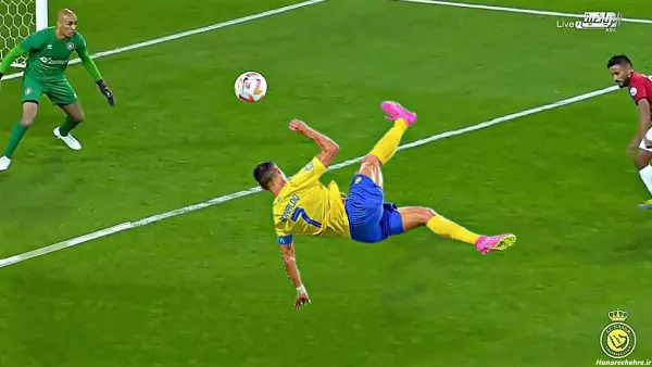  عکس خوشحالی رونالدو در النصر