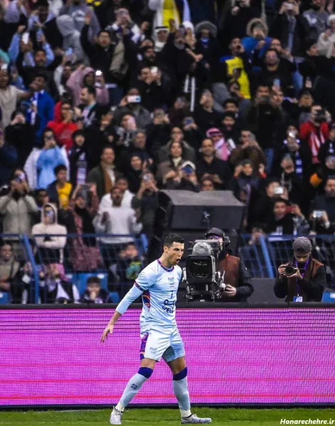  عکس خوشحالی رونالدو در النصر