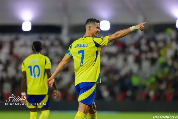  عکس خوشحالی رونالدو در النصر