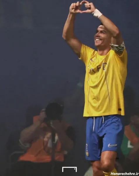  عکس خوشحالی رونالدو در النصر