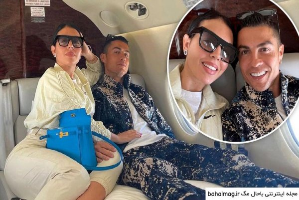  عکس بوسه رونالدو و همسرش اینستاگرام