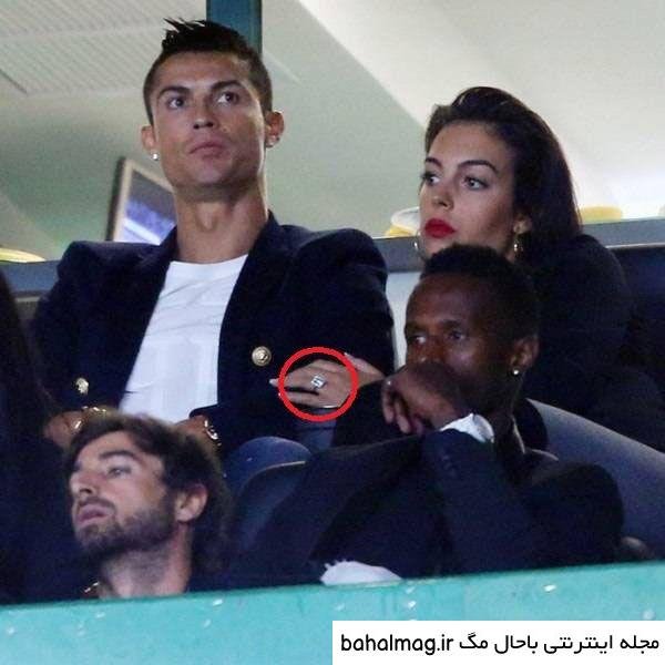  عکس بوسه رونالدو و همسرش اینستاگرام