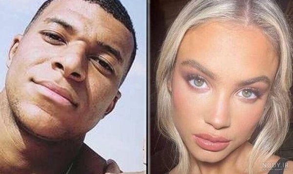  عکس امباپه و همسرش و فرزندش