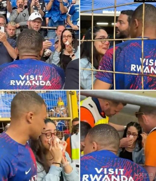  عکس امباپه و همسرش و فرزندش