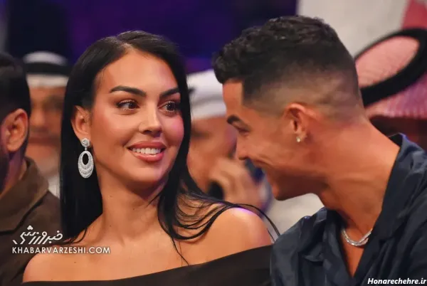  38 عکس عاشقانه رونالدو و همسرش