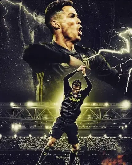  عکس رونالدو در النصر با لباس آبی