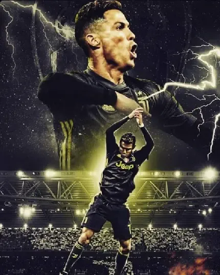  عکس رونالدو در النصر با لباس آبی