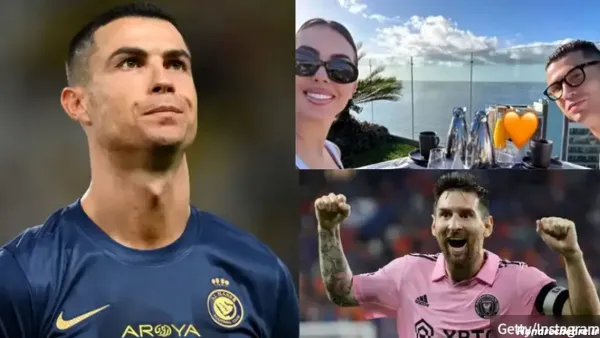  عکس جورجینا در استخر با رونالدو