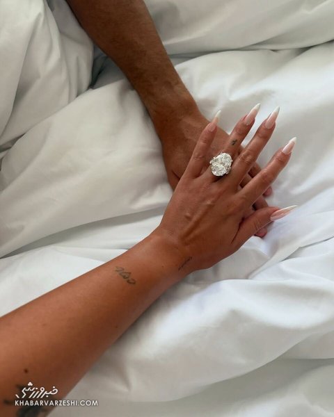  عکس انگشتر رونالدو به جورجینا