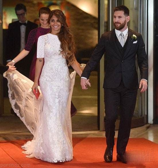  عکس عروسی نیمار و همسرش