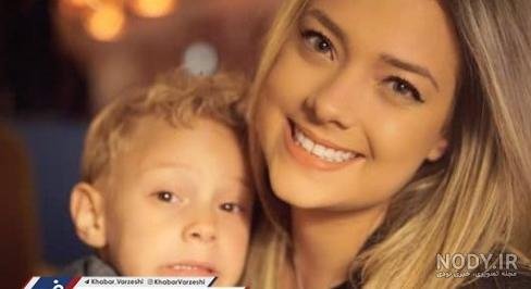  عکس نیمار و همسرش در ساحل