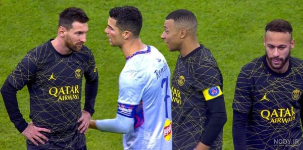 عکس پای رونالدو و مسی