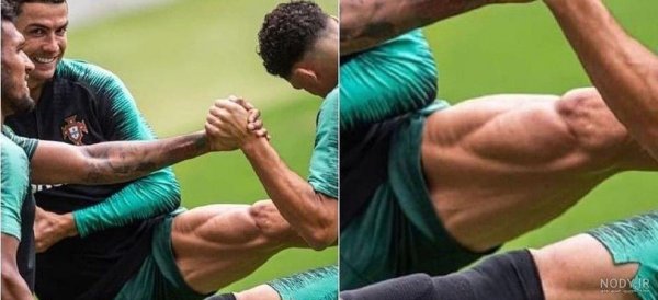  عکس پای رونالدو و مسی