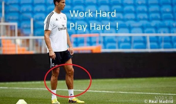  عکس پای رونالدو و مسی