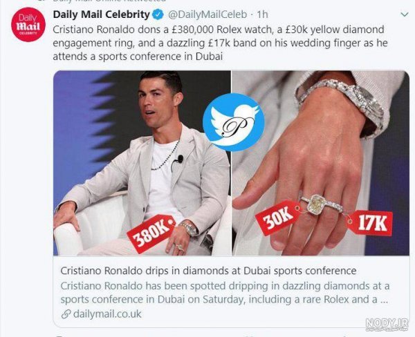 عکس لاک زدن رونالدو