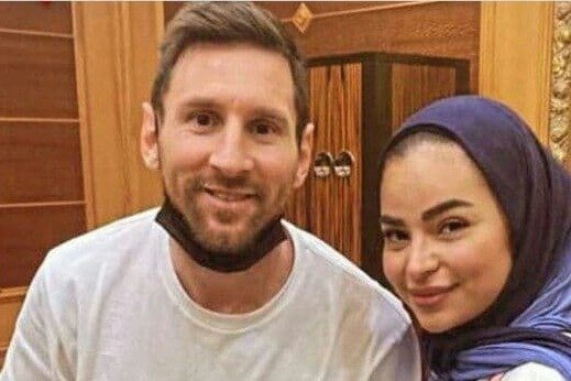  عکس مسی روی برج خلیفه