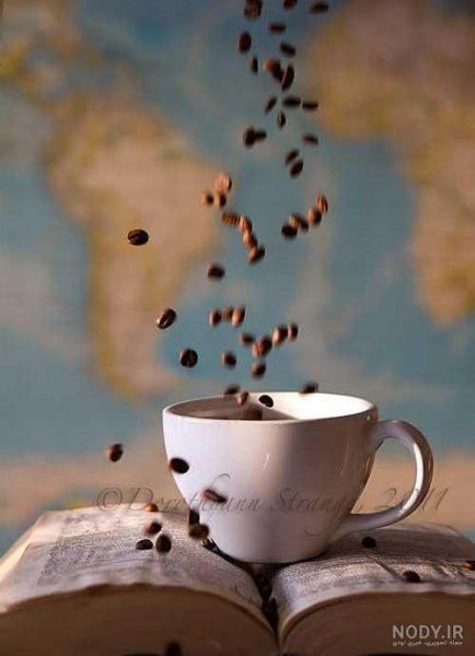 متن صبح بخیر با عکس قهوه