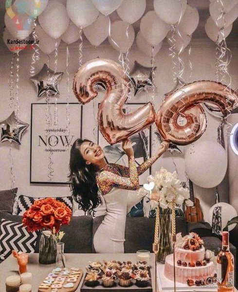  عکس تولد با پیتزا