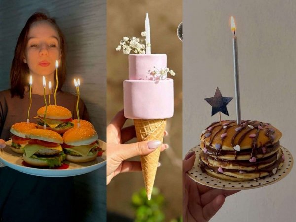  عکس تولد با همبرگر