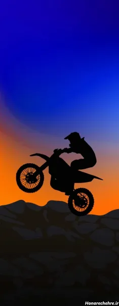  ژست عکاسی با موتور کراس