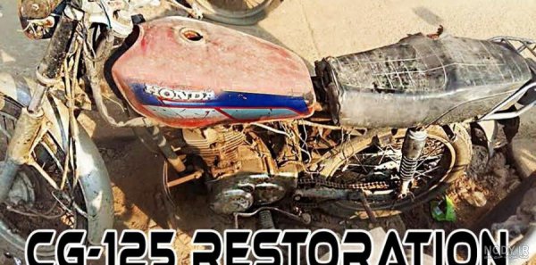  ژست عکس با موتور هوندا 125