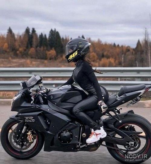  عکس دختر موتور سوار فانتزی