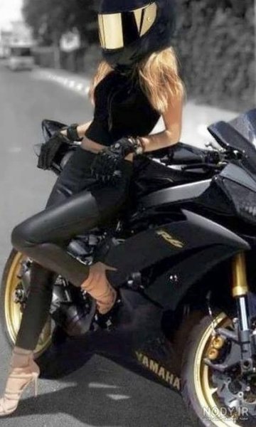  عکس دختر موتور سوار فانتزی