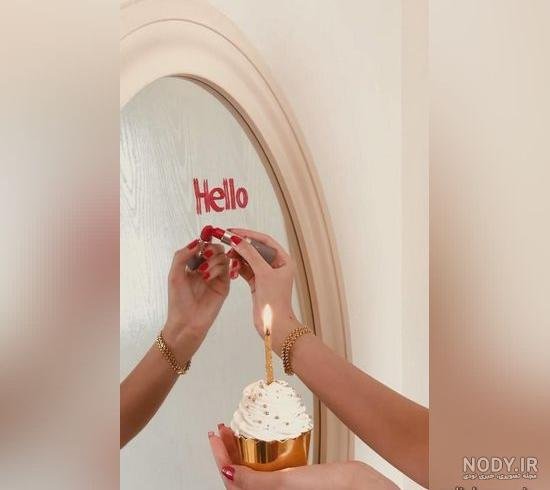  شمع ژست عکس تولد بدون چهره