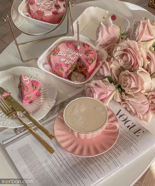  ژست عکس تولد بدون چهره در خانه