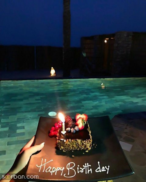  عکس تولد با کیک