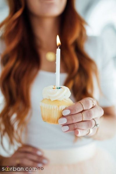  عکس تولد با کیک