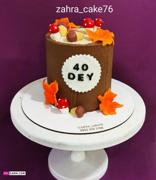  عکس کیک تولد پاییزی