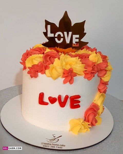  عکس کیک تولد پاییزی