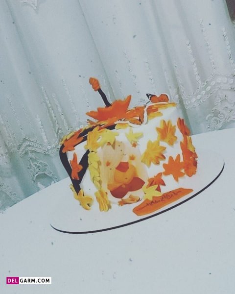  عکس کیک تولد پاییزی